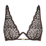 Crazy in Love Mono-Wire Triangle Bra - Satin Brown