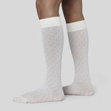 Eira Dot Knee High - Ivory