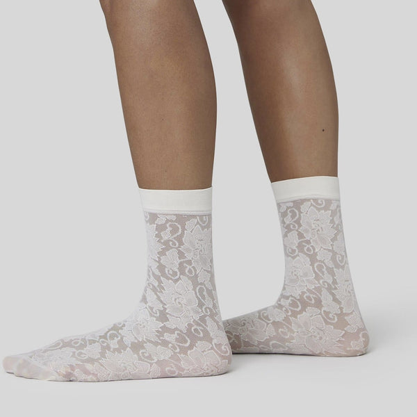 Lily Lace Socks - Ivory
