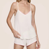 Frida Cami/Short PJ Set - Ivory/Pink Nectar