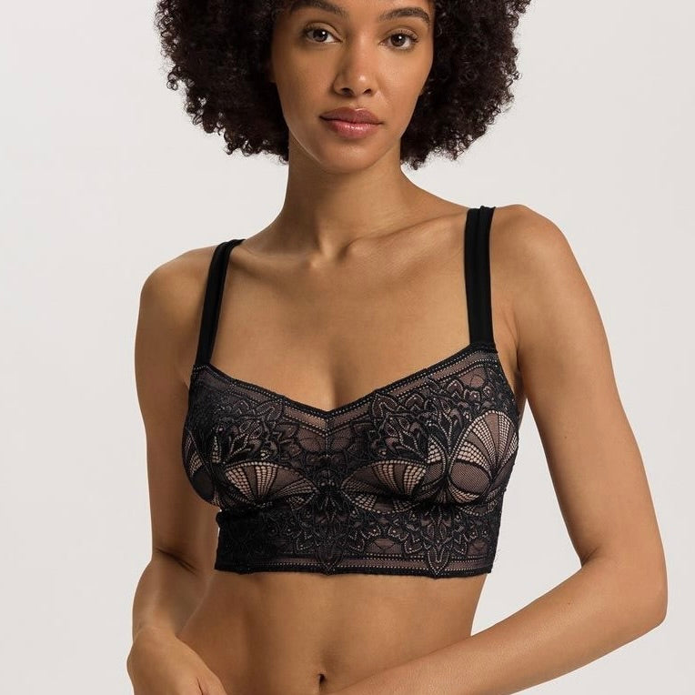 Holly Longline Bralette - Black