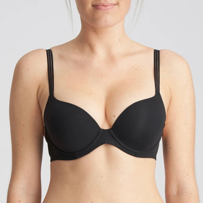 Louie Padded Push Up Bra - Black