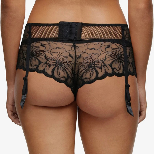 Fleurs Suspender - Black