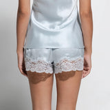 Silk and Lace Short - Sky Blue