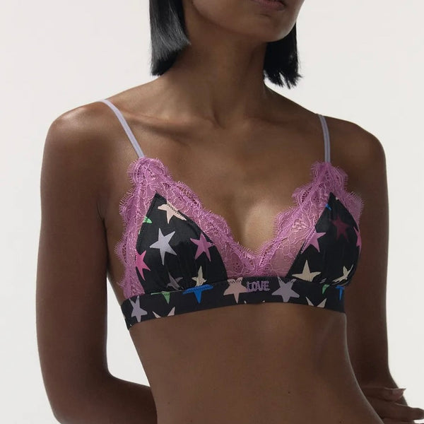 Love Lace Bralette - Stars