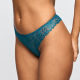 Jane Lace Thong - Peacock