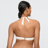 Taleah Padded Triangle Bikini Top - Elfin White