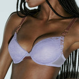 Lovelace Push Up Bra - Lavender