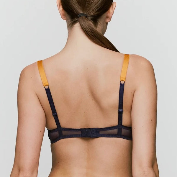Lovelace Push Up Bra - Evening Blue