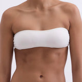 Bonnie Padded Bandeau Bralette - White