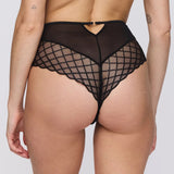 Aven High Waist Thong - Black