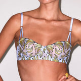 Banana Embroidered Balconette Bra