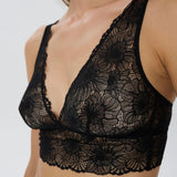 Zinnia Soft Plunge Bra - Black
