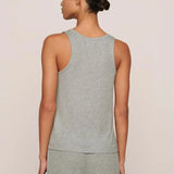 Dream Rib V Tank - Dark Heather Grey