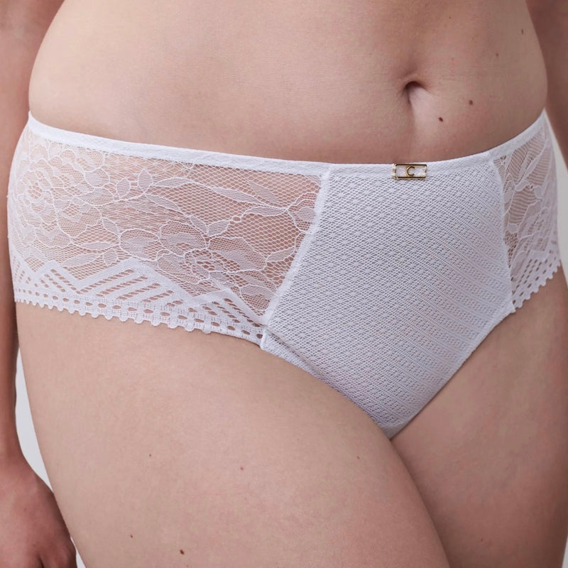 Origins Lace Hipster Brief - White