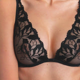 Sin Plunge Bra - Black