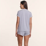 Frida Shorty PJ Set - Lavender Dusk/Ivory