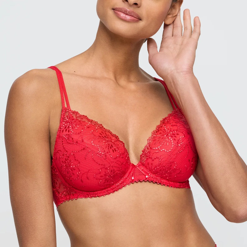 Jane Push Up Bra - True Red