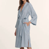 Nautico Robe - Slate Stripe