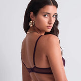 Mystery of Love Plunge  UW Bra - Plum