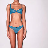 Bianca Lace Cheeky Brief - Aquamarine