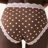 The High Rise Knicker - Neapolitan Polka Dot