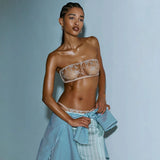 Shay Strapless Bandeau Bra - Silver