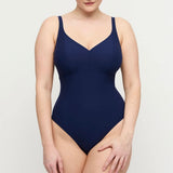 Aswan Plunge Swimsuit - Water Blue