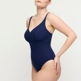 Aswan Plunge Swimsuit - Water Blue