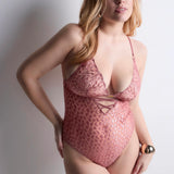 Crazy in Love Bodysuit - Warm Pink