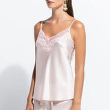 Silk and Lace Camisole - Pink Salt
