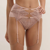 Éloge du Désir Suspender Belt - Misty Blush