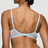 Jane Half Padded Lace Balcony Bra - Milky Blue