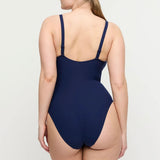 Aswan Plunge Swimsuit - Water Blue