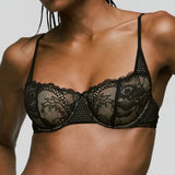 Lisa UW Balcony Bra - Black