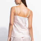 Silk and Lace Camisole - Pink Salt