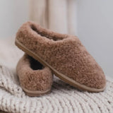 Joy Teddy Slippers - Camel