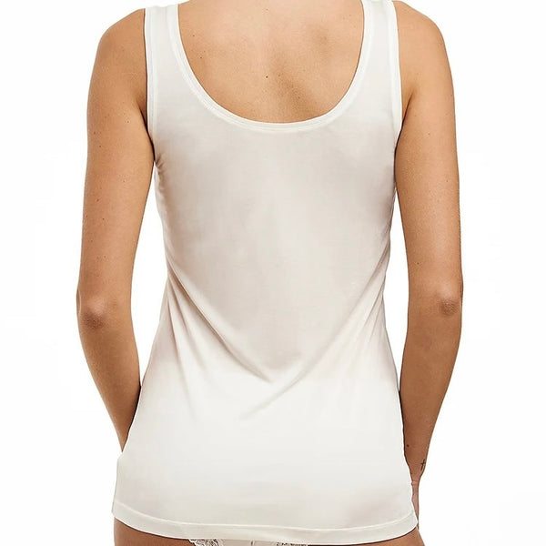 Silk Jersey Tank - Ivory