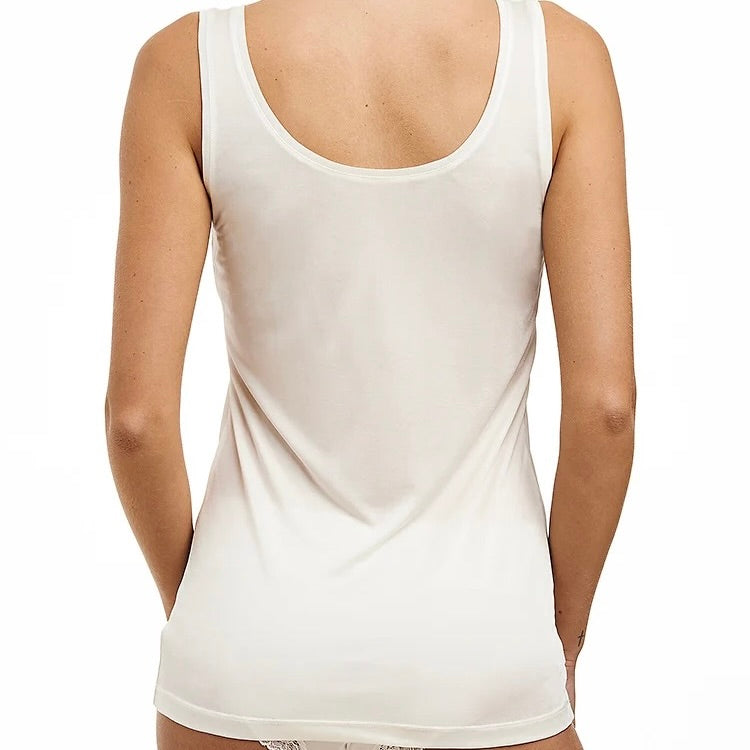 Silk Jersey Tank - Ivory