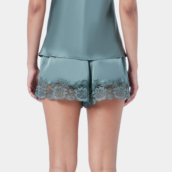 Silk and Lace Short - Moss