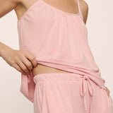 Gisele Cami and Pant PJ Set - Silver Pink