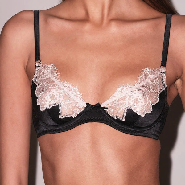 Juliet Silk and Lace Demi Bra