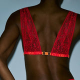 Lovelace Bralette - Hibiscus