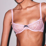 Bianca Lace Bra - Pink Lady