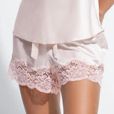 Silk and Lace Short - Pink Salt