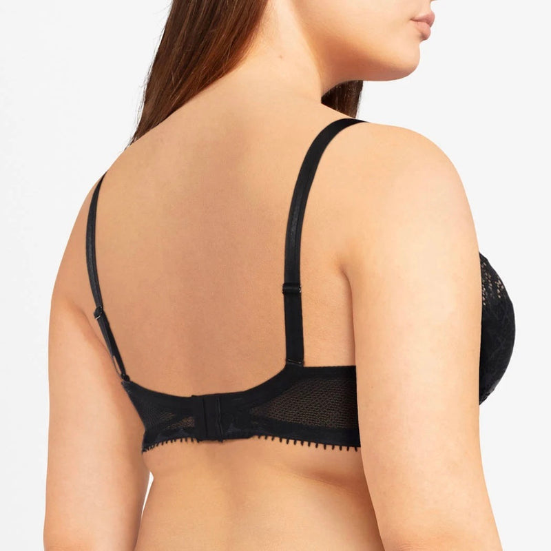 Day to Night Plunge Spacer Bra - Black