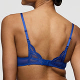 Cathia Padded Push Up Bra - Stylo Blue