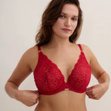 Crazy in Love UW Triangle Bra - Red Delight