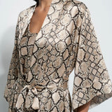 Silk Robe - Python Print