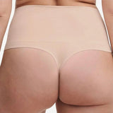 Smooth Comfort High Waist Shaping Thong - Nude